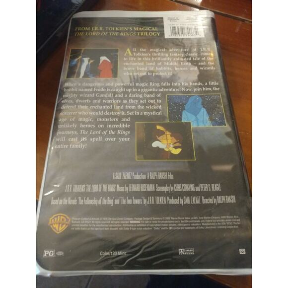 Lord of the Rings animated VHS video tape Family Entertainment. - Picture 2 of 3